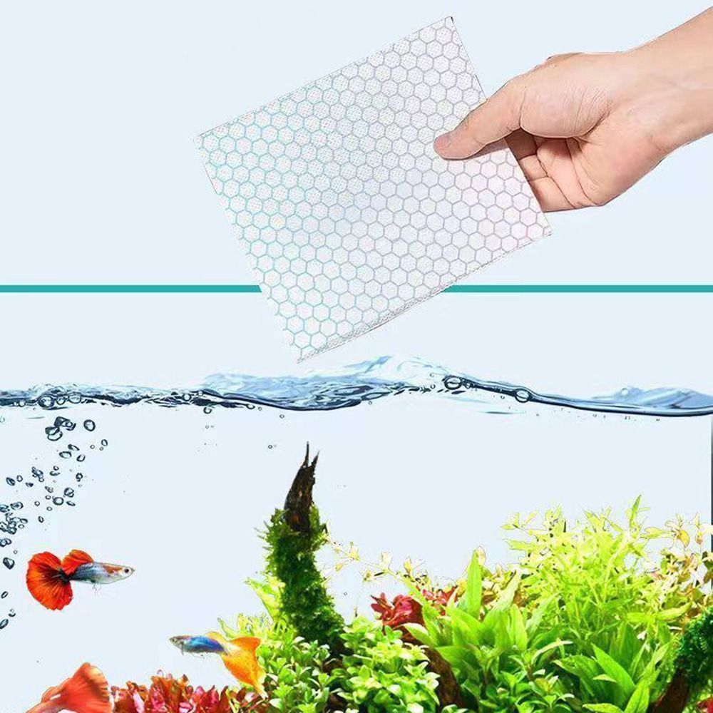 Aquarium Fish Yellow - 100pcs Multifunctional Aquarium Absorbent Paper Filter