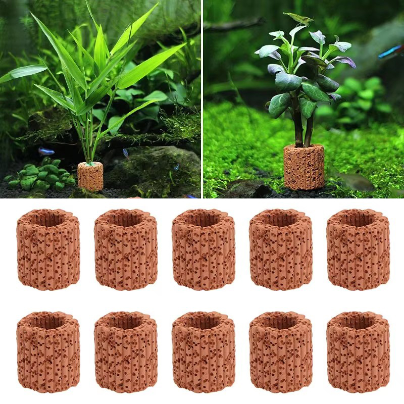 Aquarium Fish Hideout - Aquatic Plant Fixed Ring for Aquarium