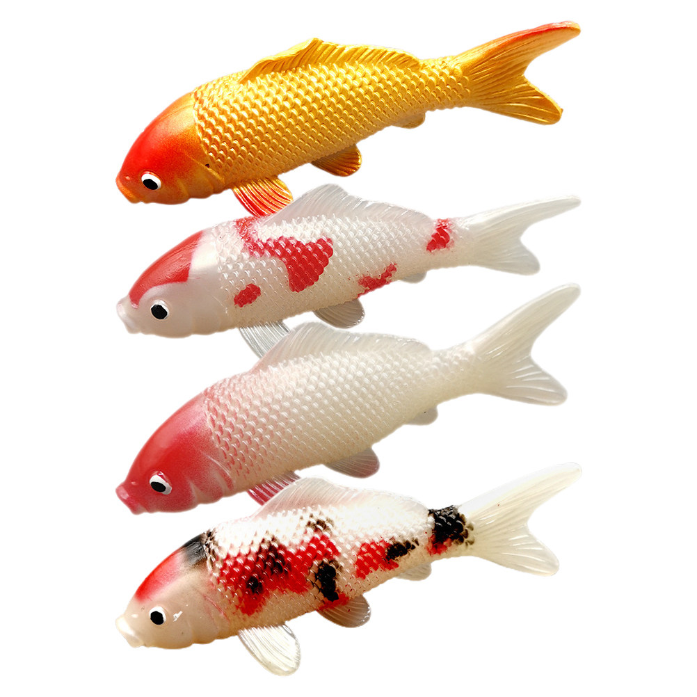 4Pcs Stylish Realistic Carp Fi - Aquarium Fish Restaurant recension och pris