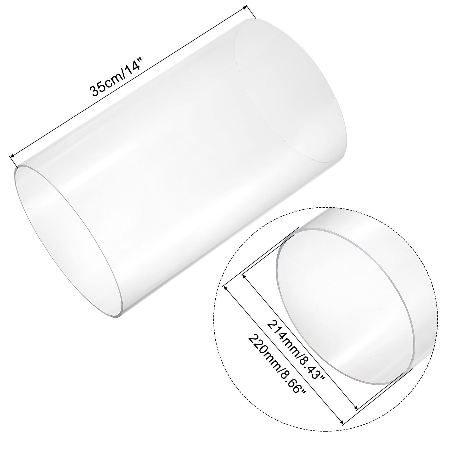 350mm Transparent Acrylic Aqua - Aquarium Fish Cold Water recension och pris
